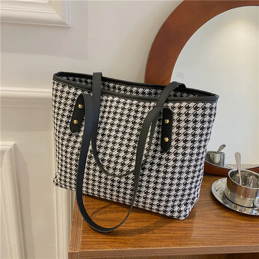 Versatile Houndstooth Bag