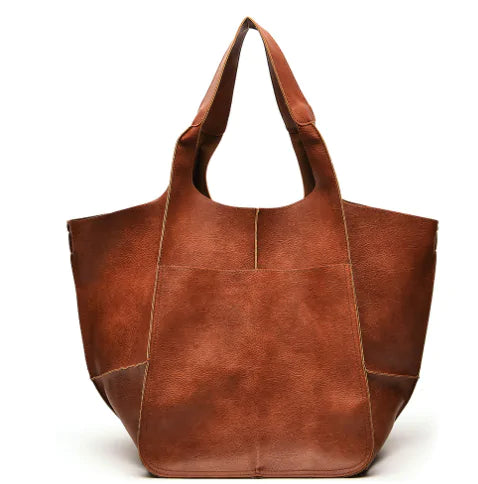 Chic PU Leather Tote: Elegant Everyday Bag