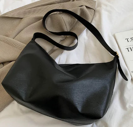 Chic PU Leather Tote: Elegant Everyday Bag