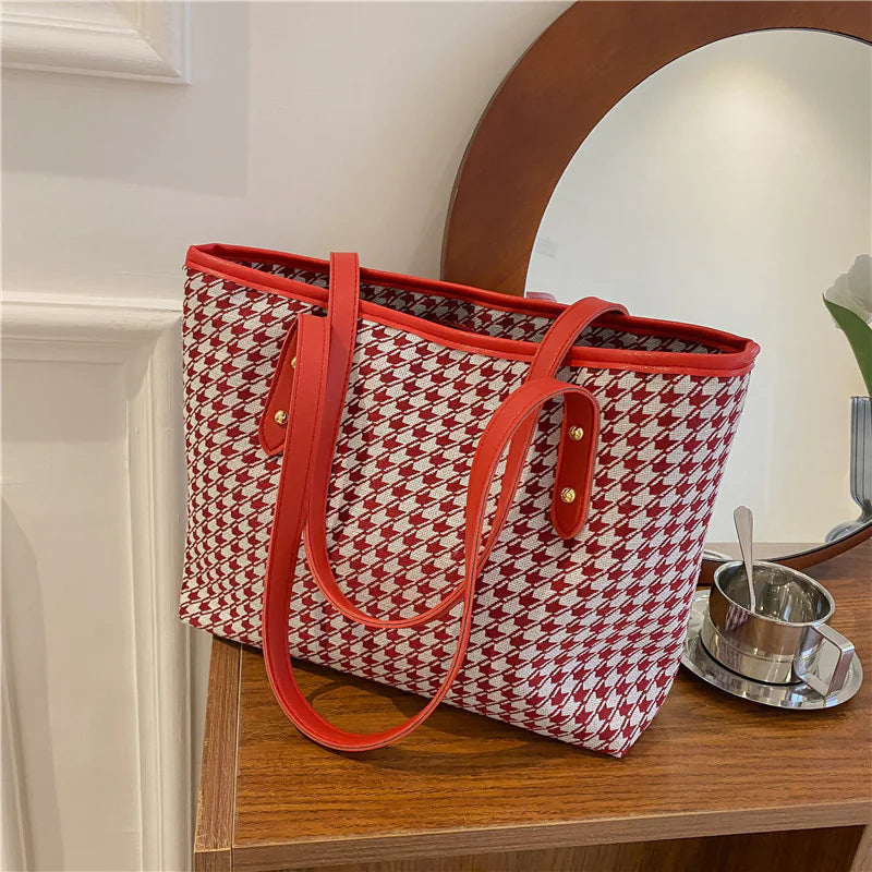 Versatile Houndstooth Bag