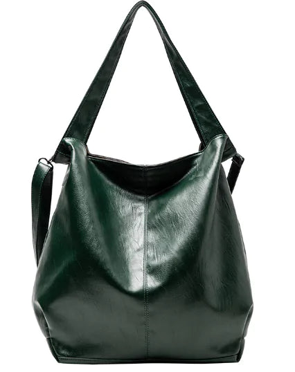 Chic PU Leather Tote: Elegant Everyday Bag