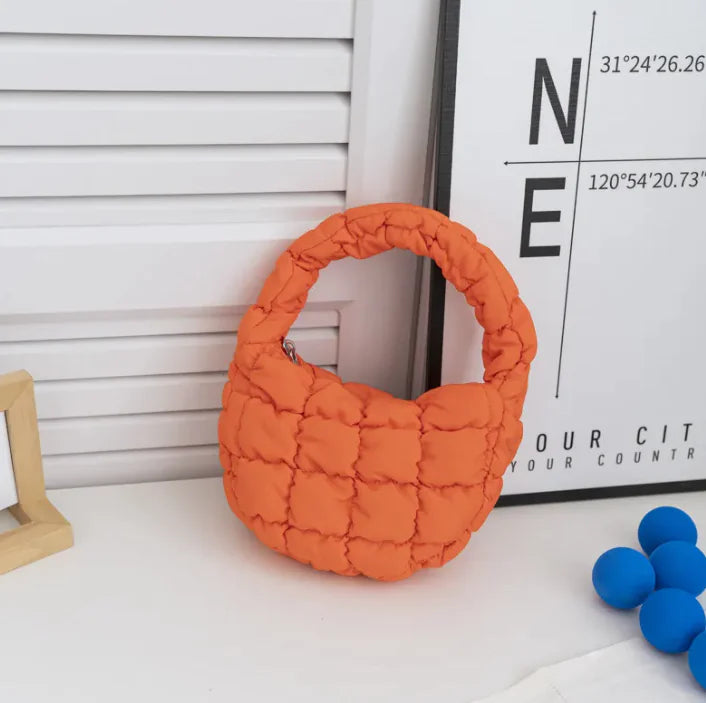 Nylon Puff Handbag